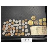 Canadian Coins, Foreign Bill & Tokens.