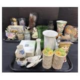 Beer Steins, Glasses, Vases, Table Decor.