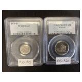 PCGS Graded 1970-D Roosevelt & 2005-S Kansas.