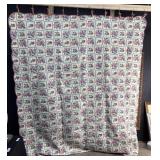 Hand Stitched Hummingbird & Flower Quilt.