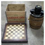 Game Board, Adv Crate, Ice Cream Maker.