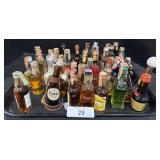 Assortment Of Mini Liquor Bottles.*