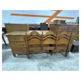 Maple Vanity & Chest Of Drawers, Mid Century Twin