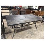 Black Steel Patio Table & (2) Chairs.