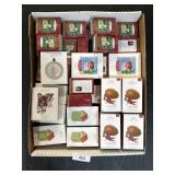 Box Of NOS Hallmark Ornaments.
