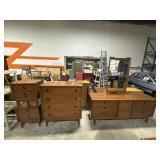 Mid Century Modern Bassett Bedroom Suite.