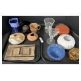 Crystal Glasses, Hand Thrown Vases, Sushi Set.