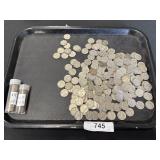 193 Jefferson Nickels & 78 Roosevelt Dimes.
