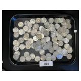 107 90% Silver JFK, Franklin, Walking Halves.