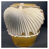 Handmade Rope Stoneware Vase.