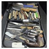 Variety Of Kitchen Knives & Utensils.