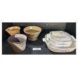 Stoneware & Pottery, Corning Ware Dishes.