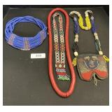 Hand Beaded Necklaces.