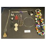 Amber Necklace, Costume Jewelry.