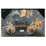 Handmade Metal Western Horse Decor.