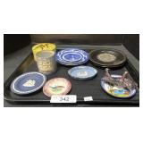 Wedgewood, Flow Blue Plates.