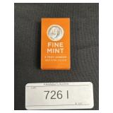 5 Oz .999 Fine Silver Bar.