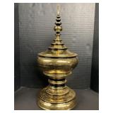 Burmese Gilt Lacquer Offering Vessel, Hsun-ok.