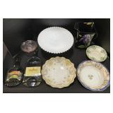 Lenox, Nippon, Depression Glass Serving Trays.