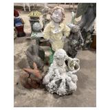 Resin Garden Statues & Rabbits.