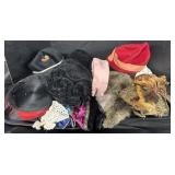 Variety Of Vintage Hats.