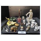 Pirate Statue, Ceramic Animals & Pots.