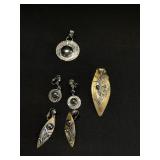 Sterling Silver Earrings & Pendants.