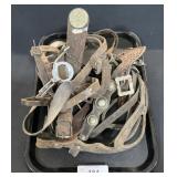 Leather Equestrian Horse Bridals & Spur.