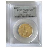 Fine Gold PCGS Graded 1/2 Oz American Eagle.