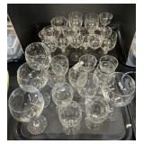 28 Assorted Stemmed Glasses.