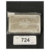 10 Oz Fine Silver Foller Horsemen Silver Bar.