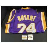 Autographed Kobe Bryant Jersey.