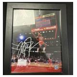 Autographed Photo Of Michael Jordan.