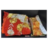 Embroidered Wedding Kimono, Hat & Fabric.