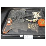 Vintage Die-Cut Halloween Decorations.