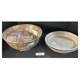 Large Chinese Export Porcelain Bowl, Dishes.
