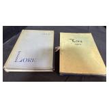 4 Vintage Lore Yearbooks Books.