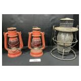 2 Wingedwheel, 1 Adams & Westlake Lanterns.