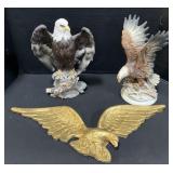 Bald Eagle Figurines & Wall Hanging.