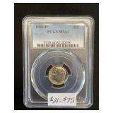 PCGS Graded 1980-D Roosevelt Dime.