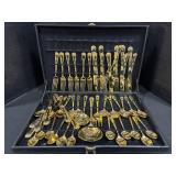 Gold Colored Enchanted Rose Flatware.