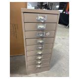 Pressed Steel Chest of Drawers.