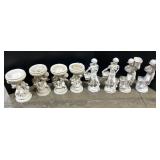 8 Garden Statues & Cherub Bird Baths.