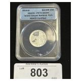 Slabbed 2010-S Grand Canyon Quarter.