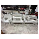 White Resin Wicker Patio Furniture.