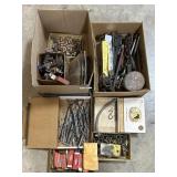 Tools, Bolts, Copper Fittings, Valves.