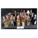 Assortment Of Mini Liquor Bottles.*