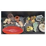 Animal Figurines, Planters, Large Dish.