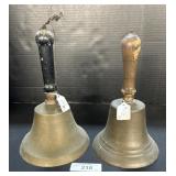 2 Large Brass Bells.