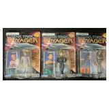 3 Star Trek Voyager Action Figures.